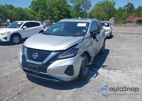 2021 Nissan Murano Platinum Fwd из США, поврежденный, VIN 5N1AZ2DJ8MC117592